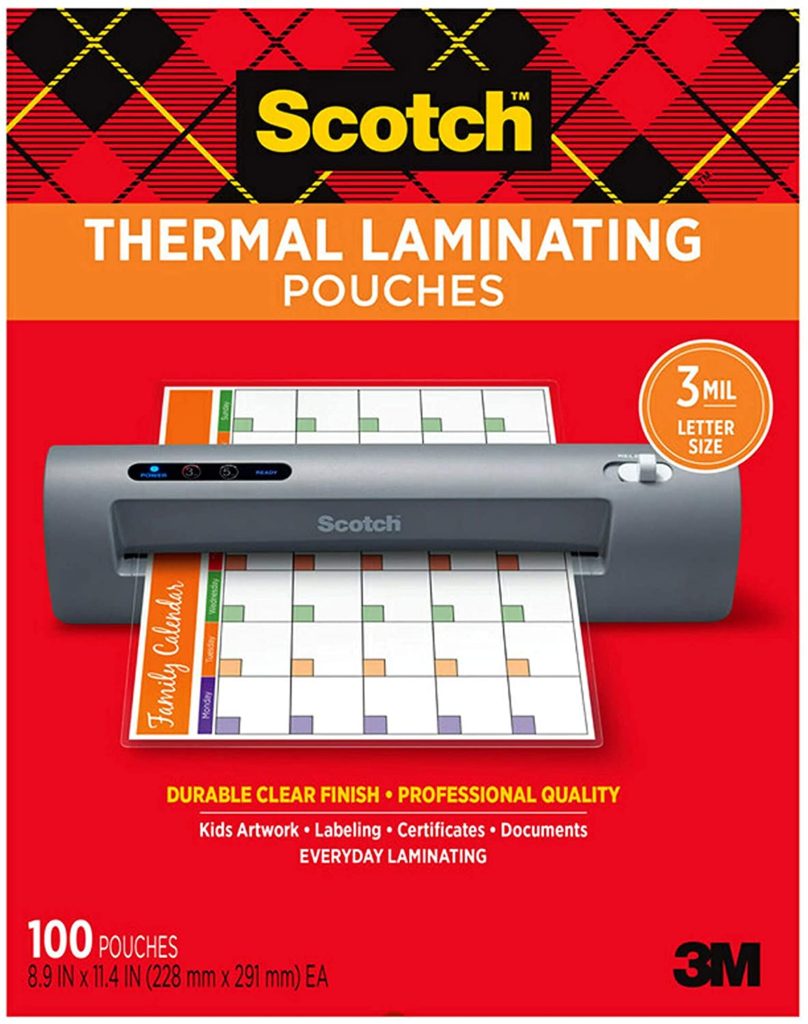 Scotch laminator pouches are Fifth is my Jam's number two cannot live without teacher item.