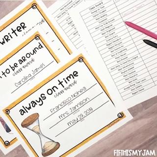 End of Year Awards from Fifth is my Jam!